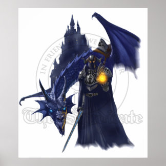 Dragon With Watermark Mage Poster