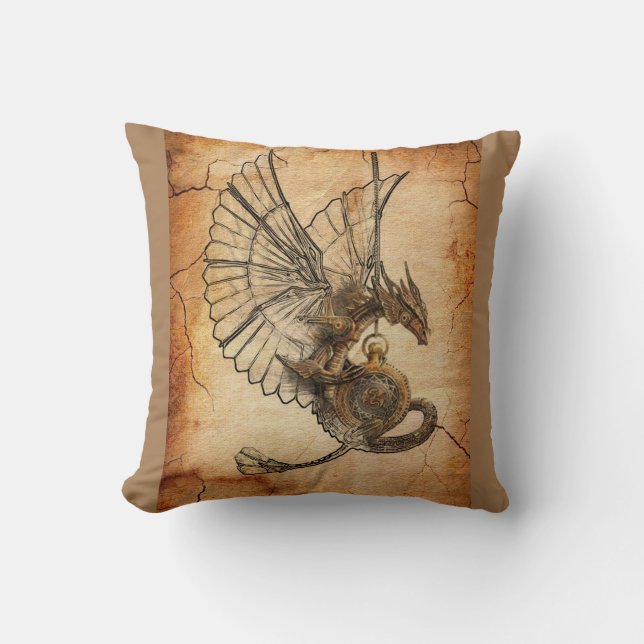Dragon with wings cushion (Front)