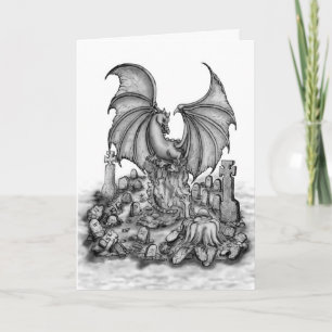 Dragon with Zombie Card