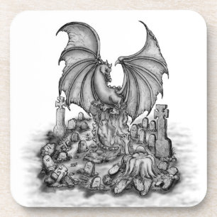 Dragon with Zombie Coaster