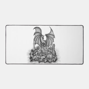 Dragon with Zombie Desk Mat