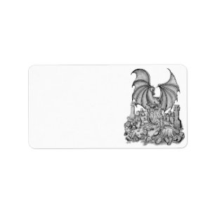 Dragon with Zombie Label