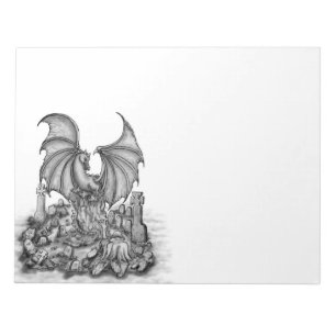 Dragon with Zombie Notepad
