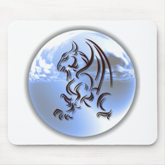 Dragon World Design Mouse Pad (Front)