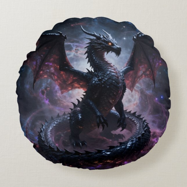 Dragon World - The Realm of Fire and Magic´2 Round Cushion (Front)