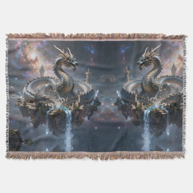 Dragon World – The Realm of Fire and Magic´2 Throw Blanket (Front)