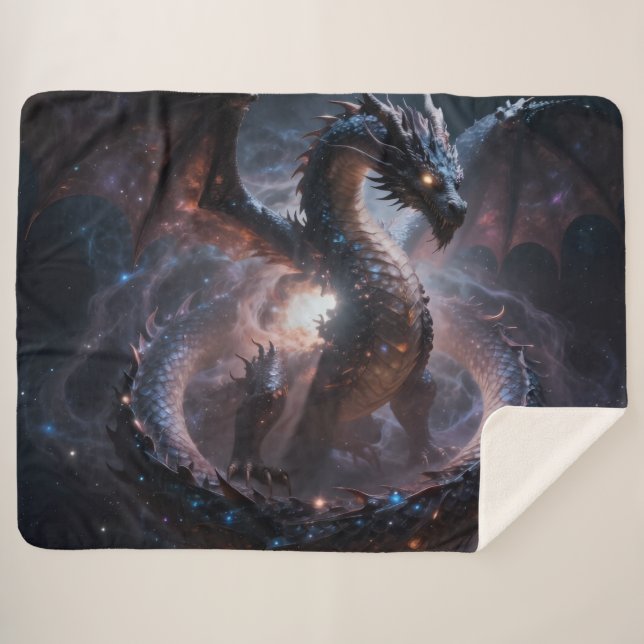 Dragon World – The Realm of Fire and Magic Sherpa Blanket (Front (Horizontal))