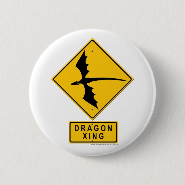 Dragon XING 6 Cm Round Badge (Front)