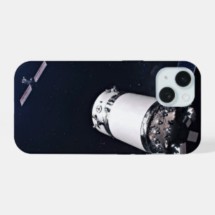 Dragon Xl Spacecraft Approaching A Lunar Gateway. iPhone 15 Case