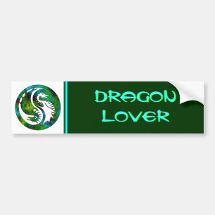 Dragon Yin Yang Bumper Sticker