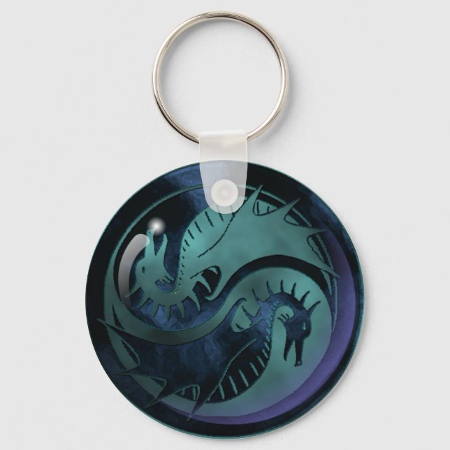 Dragon Yin Yang Key Ring (Front)