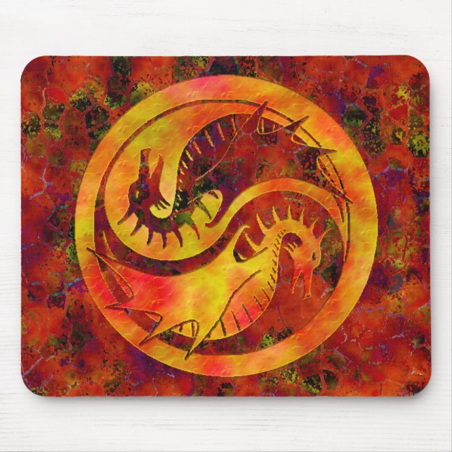 Dragon Yin Yang Mouse Pad (Front)