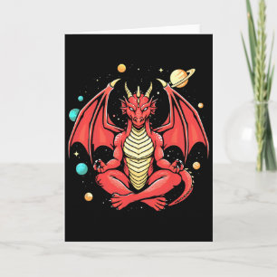 Dragon Yoga Pose Meditation Dragon Do Yoga On Spac Card