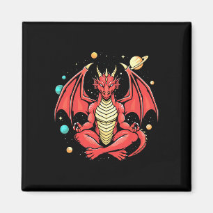 Dragon Yoga Pose Meditation Dragon Do Yoga On Spac Magnet