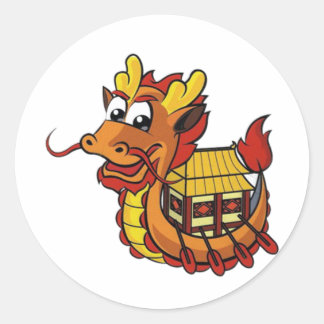 Dragonboat Classic Round Sticker