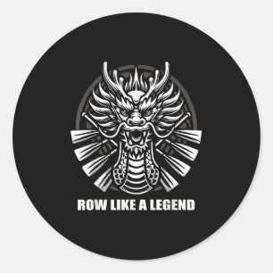 Dragonboat Dragon Boat Racing Dragon Boat Festival Classic Round Sticker