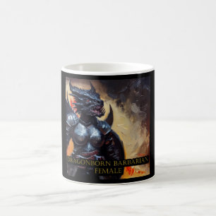 Dragonborn Barbarian Female Coffee Mug