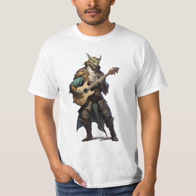 Dragonborn Bard T-Shirt (Front)