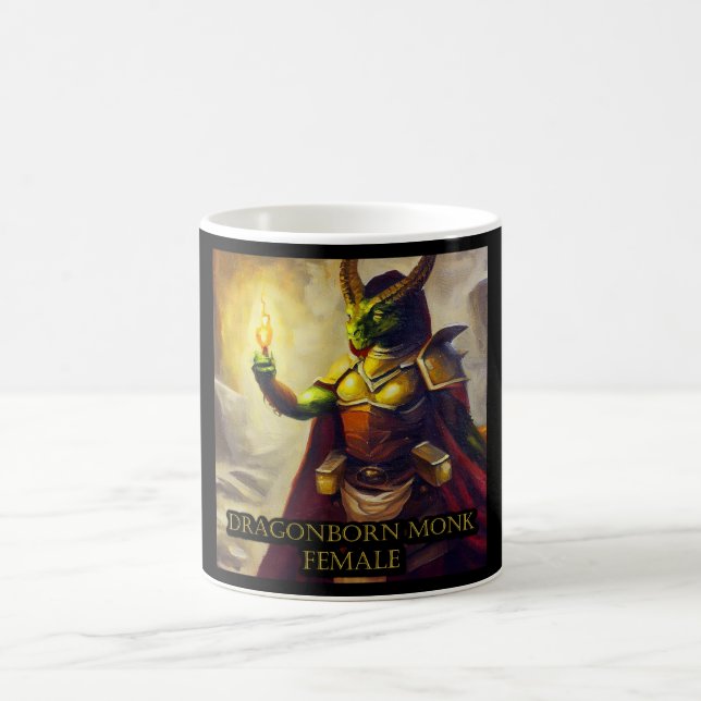 Dragonborn Monk Female Coffee Mug (Center)