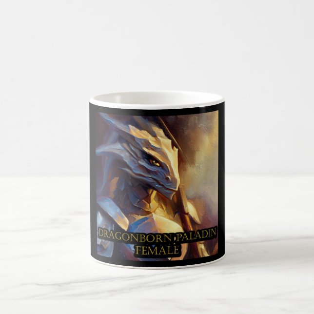 Dragonborn Paladin Female Coffee Mug (Center)