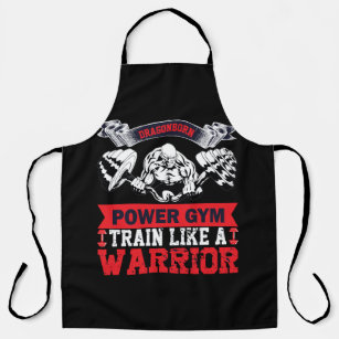 Dragonborn power gym train like a warrior apron