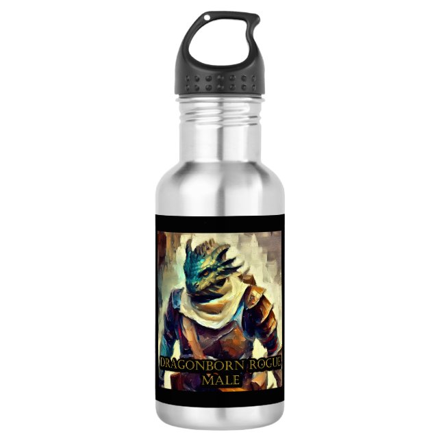 Dragonborn Rogue Male 532 Ml Water Bottle (Front)