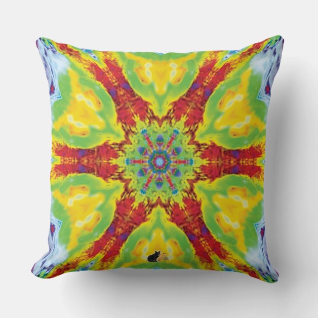 Dragoneye Kaleidoscope Pillow (Front)