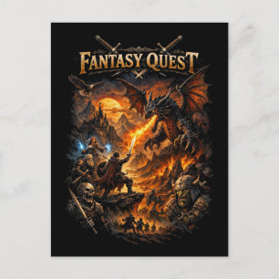 Dragonfire Quest Postcard