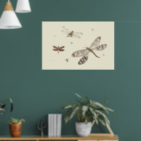 Dragonflies 18th century art