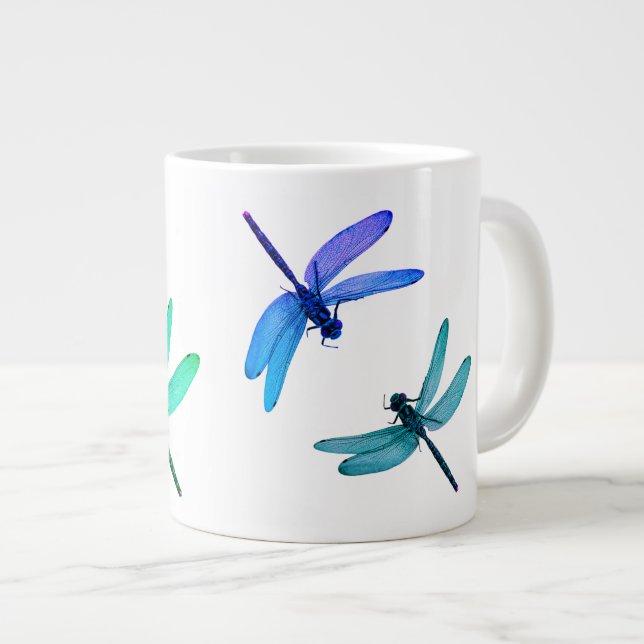 Dragonflies 20oz Giant Coffee Mug (Front Right)
