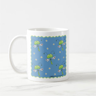 Dragonflies and Daisies Coffee Mug
