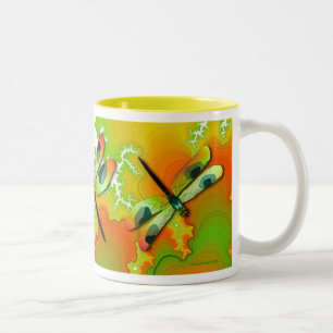 Dragonflies And Fractals Mug