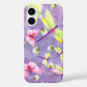 Dragonflies and Lightning Bugs iPhone 16 Case