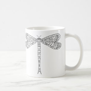 Dragonflies and Lilies Mug 2 to Paint
