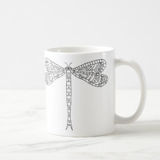 Dragonflies and Lilies Mug 2  to Paint