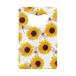 Dragonflies And Sunflowers, Bottle Opener