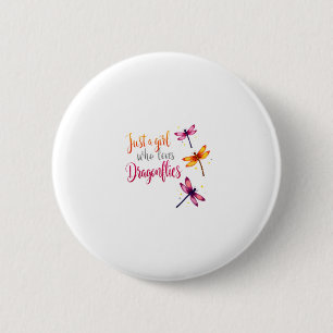 Dragonflies Animals Women Gift Idea Dragonfly (2) 6 Cm Round Badge