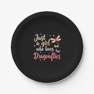 Dragonflies Animals Women Gift Idea Dragonfly (2) Paper Plate