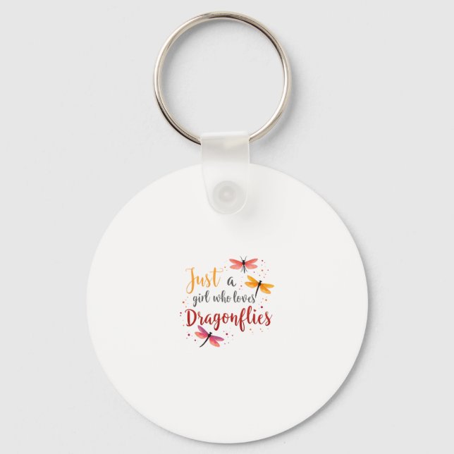 Dragonflies Animals Women Gift Idea Dragonfly (3) Key Ring (Front)