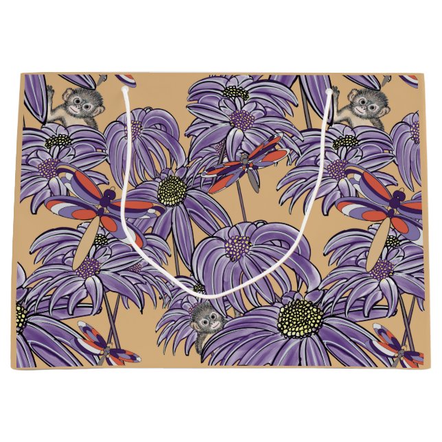 Dragonflies Are Beautiful Too! Large Gift Bag (Front)