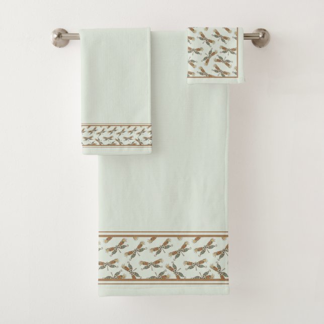 Dragonflies Bath Towel Set (Insitu)