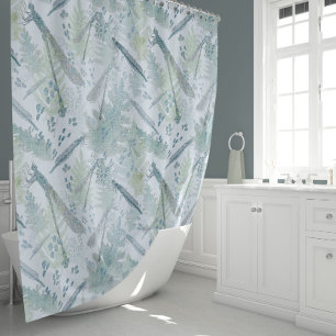Dragonflies Blues Shower Curtain