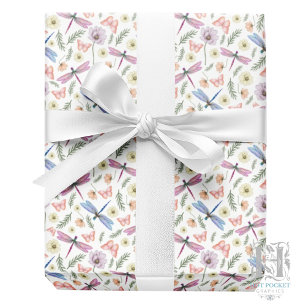 Dragonflies & Butterflies Gift Wrapping Paper
