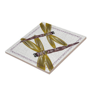 Dragonflies Ceramic Tile