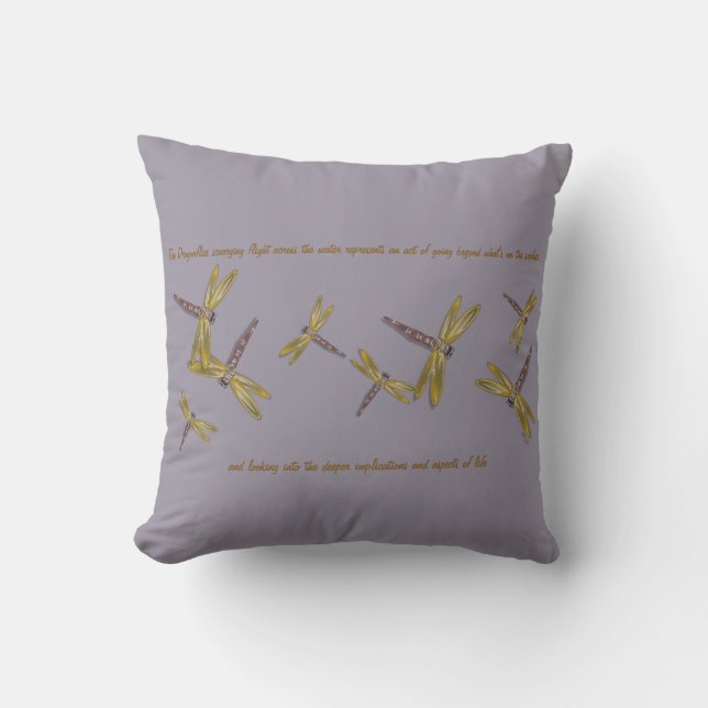 Dragonflies Computer Art Graphics Cushion (Front)