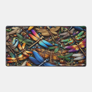Dragonflies Desk Mat