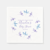 Dragonflies Hand Painted Baby Shower 