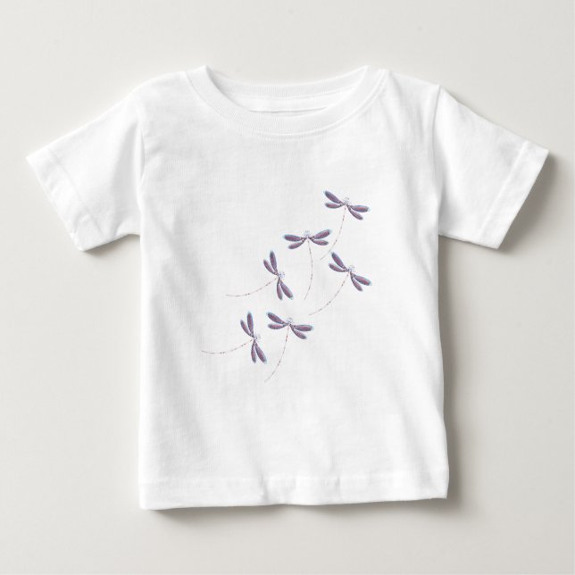 Dragonflies in flight baby T-Shirt (Front)
