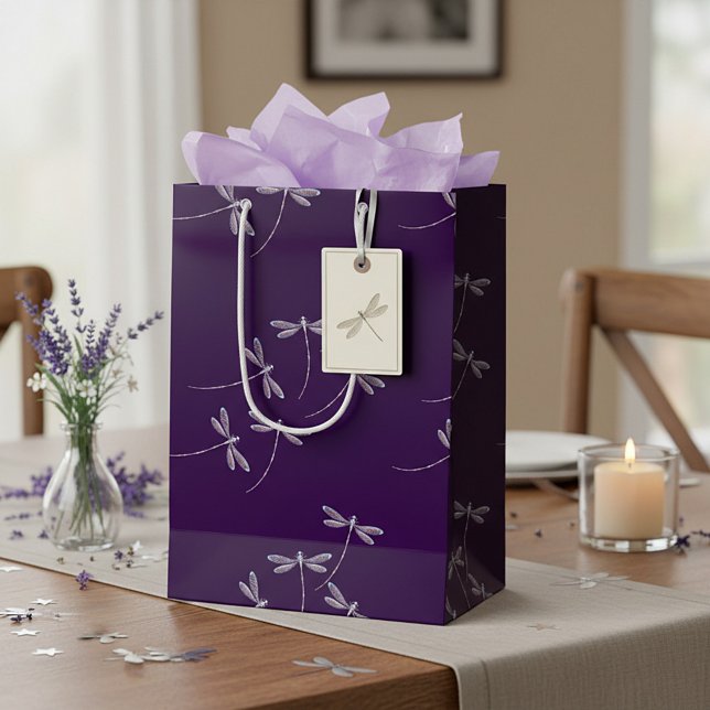 Dragonflies in flight medium gift bag (Creator Uploaded)