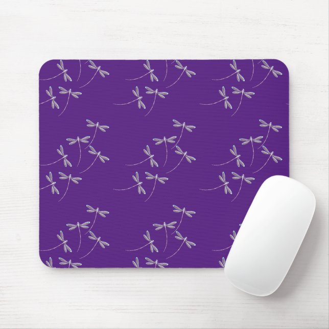 Dragonflies in flight mouse pad (With Mouse)